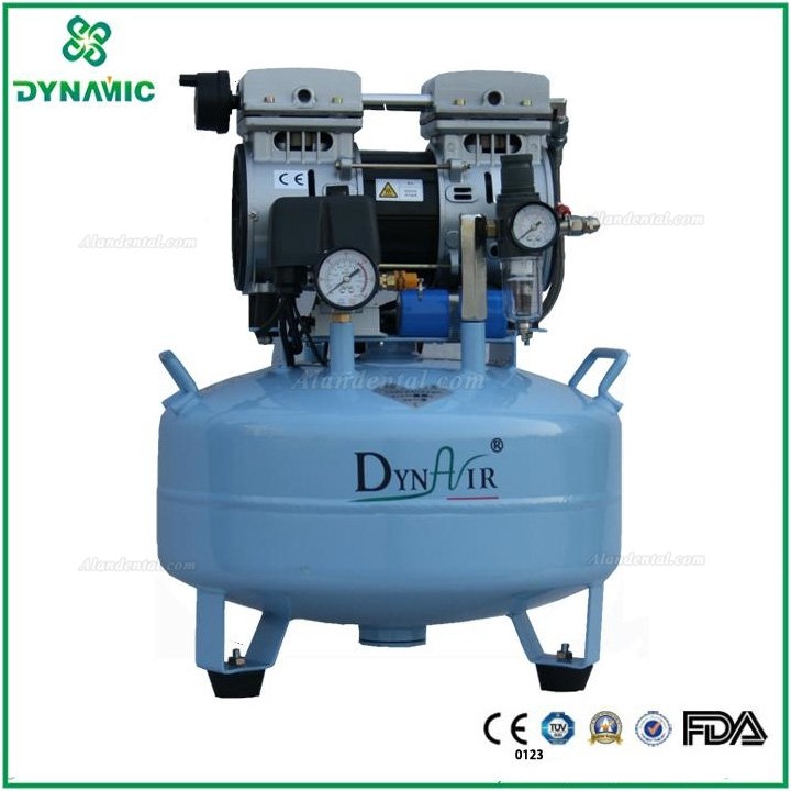 DYNAIR®DA5001 22L Dental Air Compressor Noiseless Oilless 115L/min